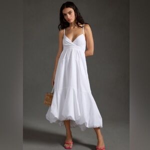 hutch charley deep-v pleated tiered maxi dress Hutch Charley Deep-V Pleated Tiered Maxi Dress